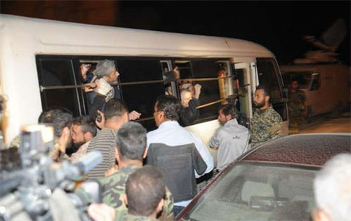 Ejército sirio libera a 28 secuestrados por grupos terroristas Ejército sirio libera a 28 secuestrados por grupos terroristas